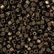 Miyuki square - cubes 1.8mm kralen - Metallic dark bronze SB18-457